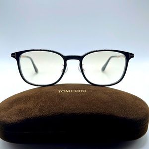 NWT. Tom Ford Mens Optical frames. Black frames with gold arms.